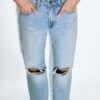 D92 rechte jeans met Wide Leg pijpen