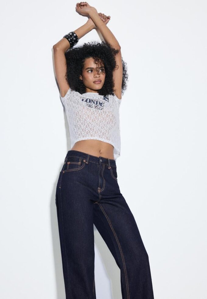D92 rechte jeans met Wide Leg pijpen D92 rechte jeans met Wide Leg pijpen