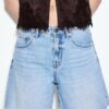 D93 Lange denimshort