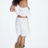 D93 Lange denimshort