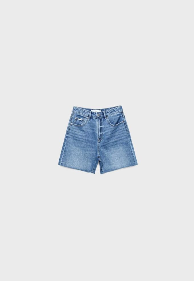 D93 Lange denimshort