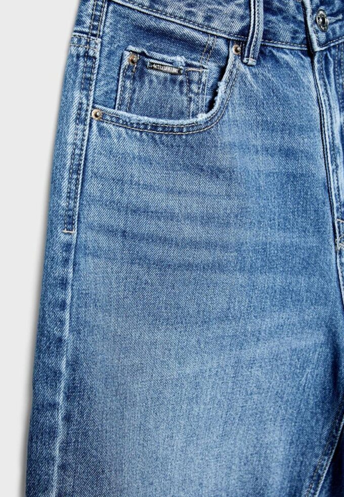 D93 Lange denimshort
