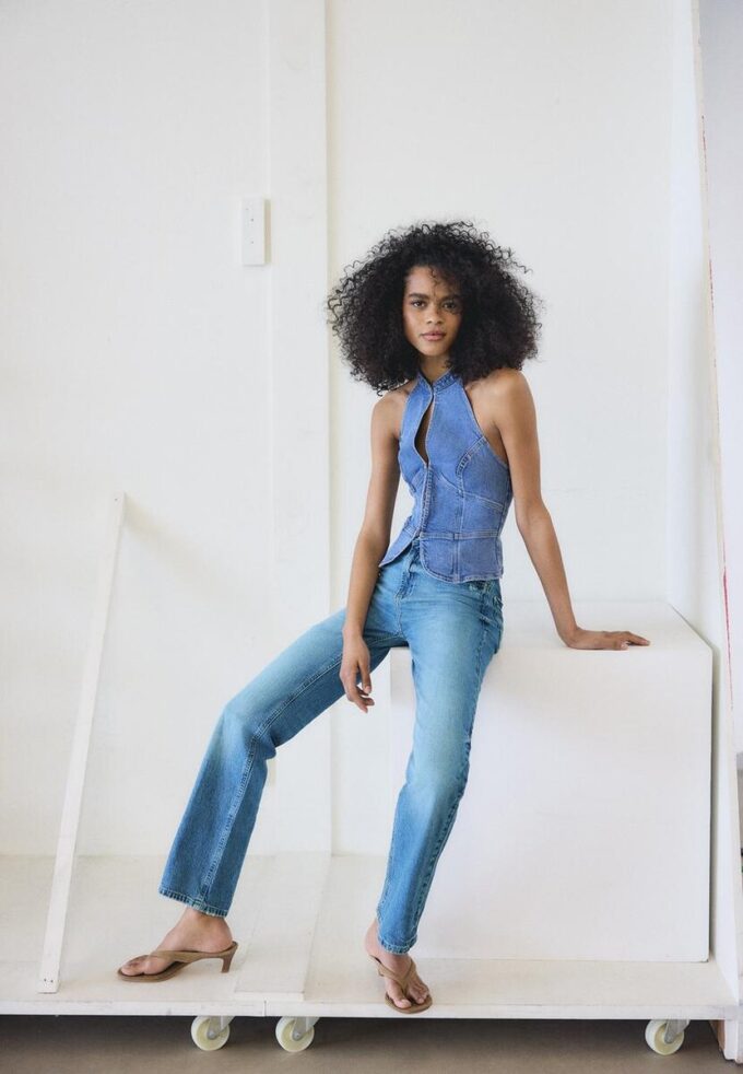 D98 Jeans met rechte pijpen D98 Jeans met rechte pijpen