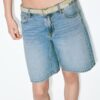 Denim bermuda met riem Denim bermuda met riem