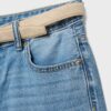 Denim bermuda met riem Denim bermuda met riem