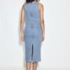 Denim midi-jurk