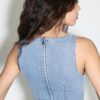 Denim midi-jurk