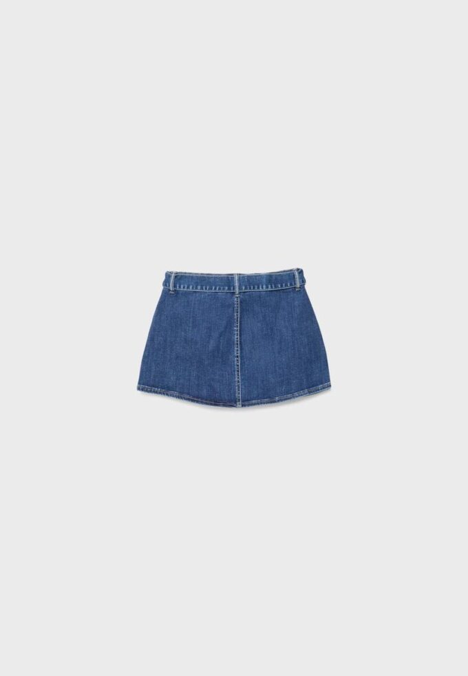 Denim Skort met riem