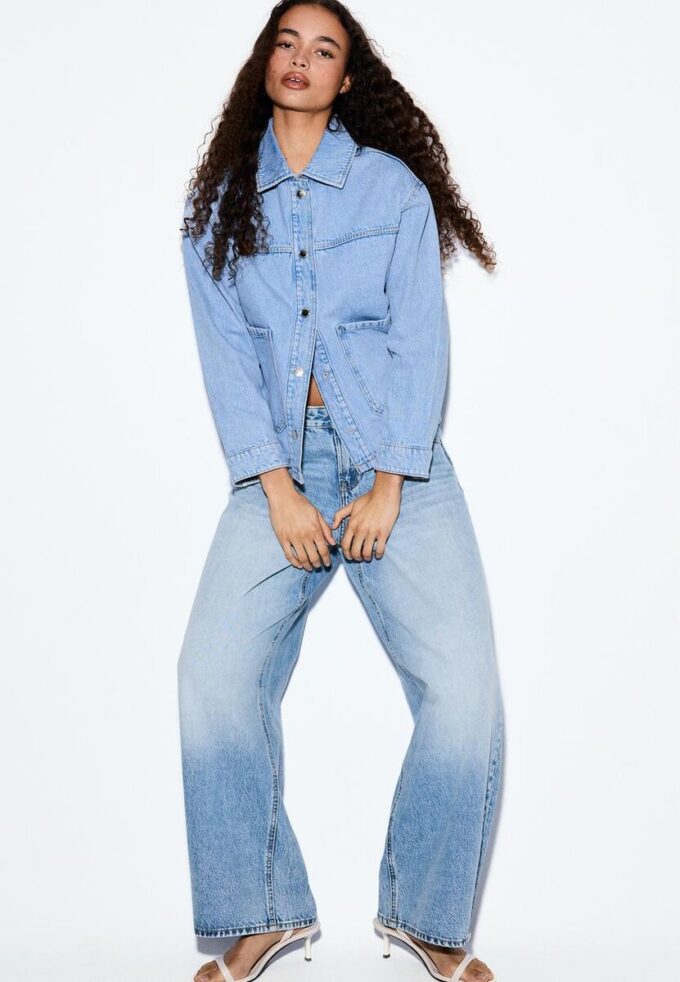 Denimjas met zakken