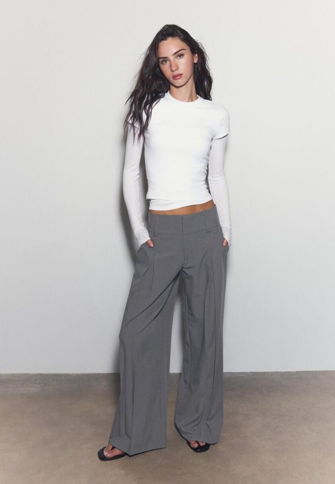 Elegante broek met tailleband Elegante broek met tailleband