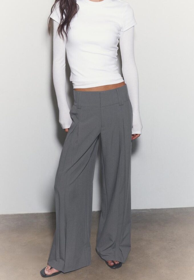 Elegante broek met tailleband Elegante broek met tailleband