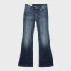 Geborduurde bell-bottom jeans met zak Geborduurde bell-bottom jeans met zak