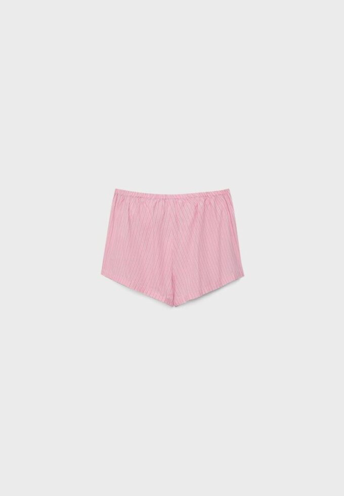 Geborduurde gestreepte sarong-Skort