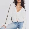 Gebreid vest met knoopsluiting