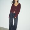 Gebreid vest met knoopsluiting