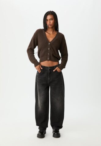 Gebreid vest met knoopsluiting