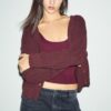 Gebreid vest met knoopsluiting
