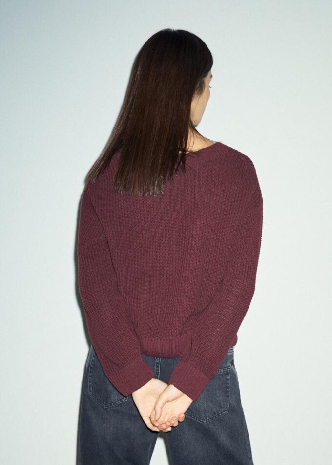 Gebreid vest met knoopsluiting