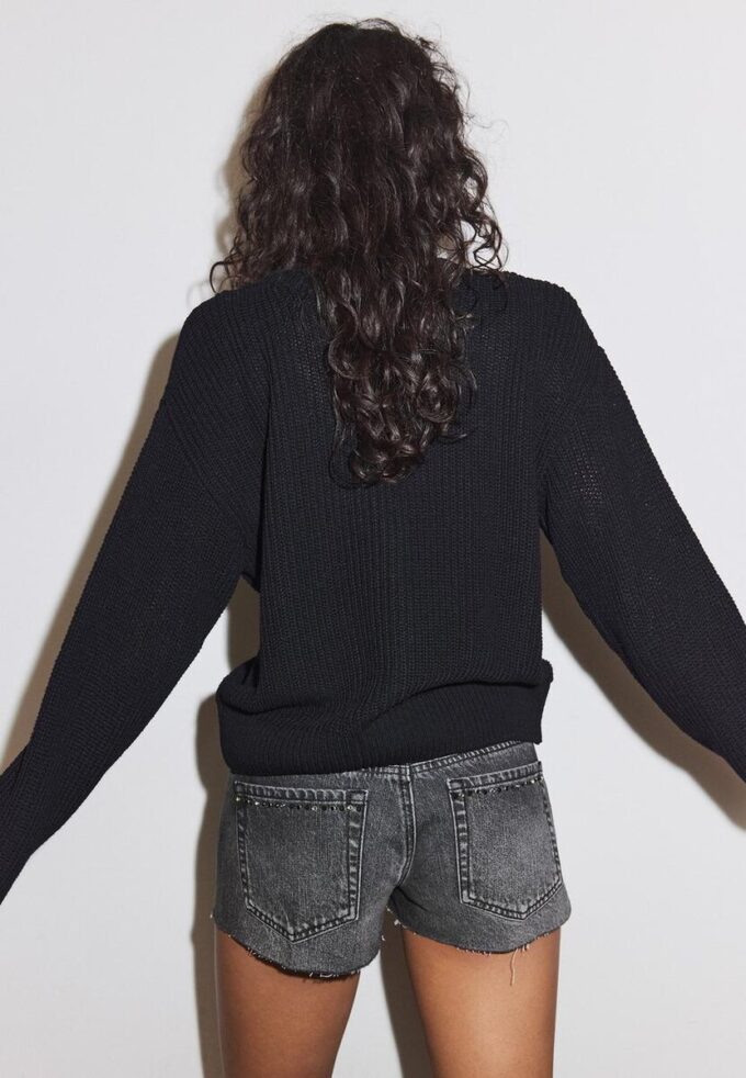Gebreid vest met knoopsluiting