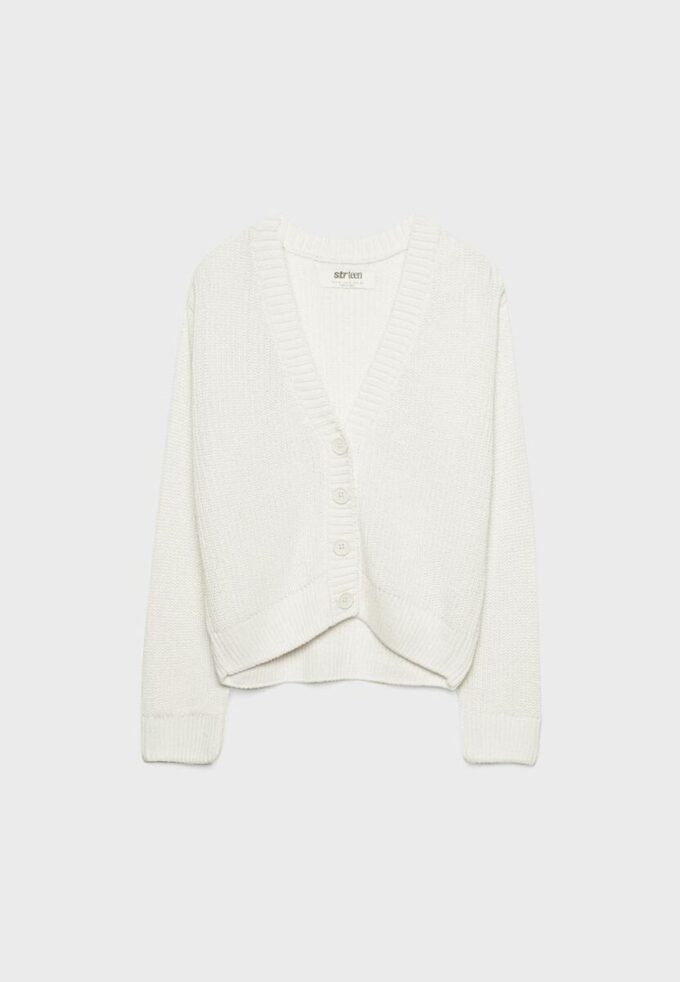 Gebreid vest met knoopsluiting
