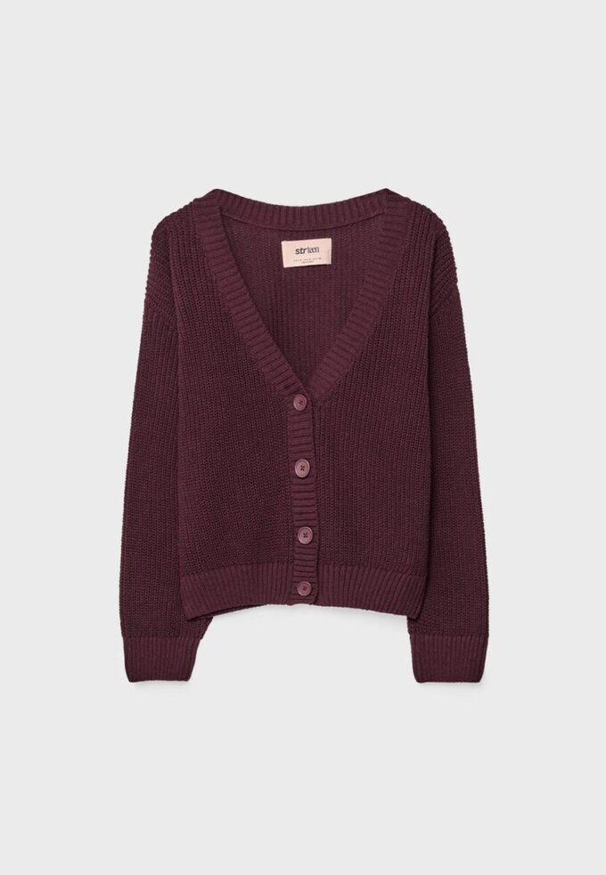 Gebreid vest met knoopsluiting