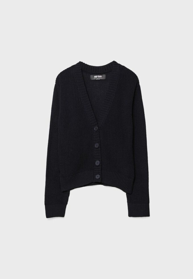 Gebreid vest met knoopsluiting