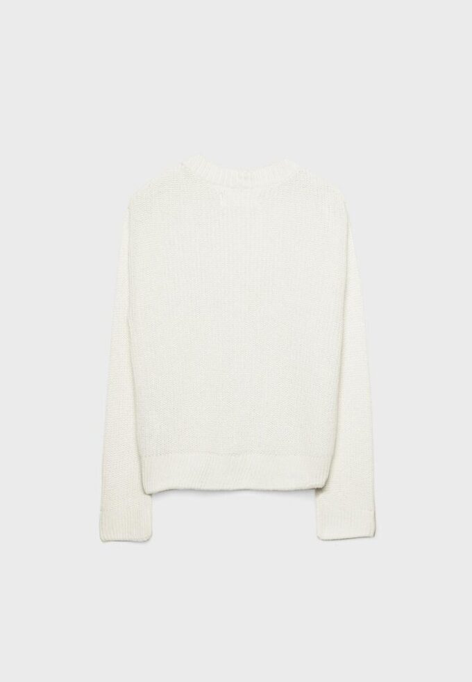 Gebreid vest met knoopsluiting