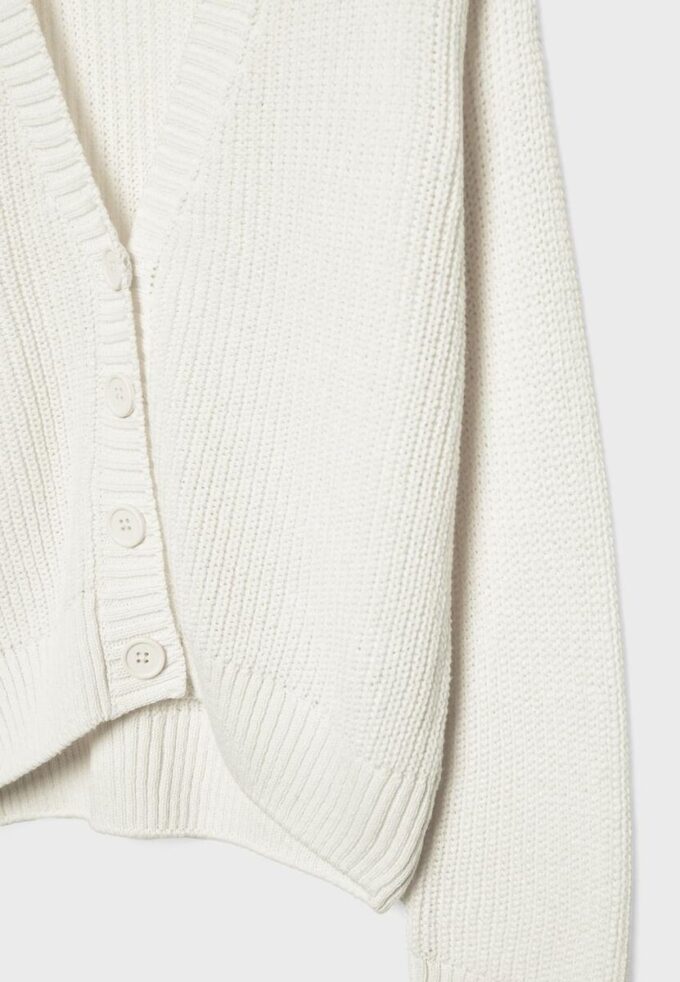 Gebreid vest met knoopsluiting