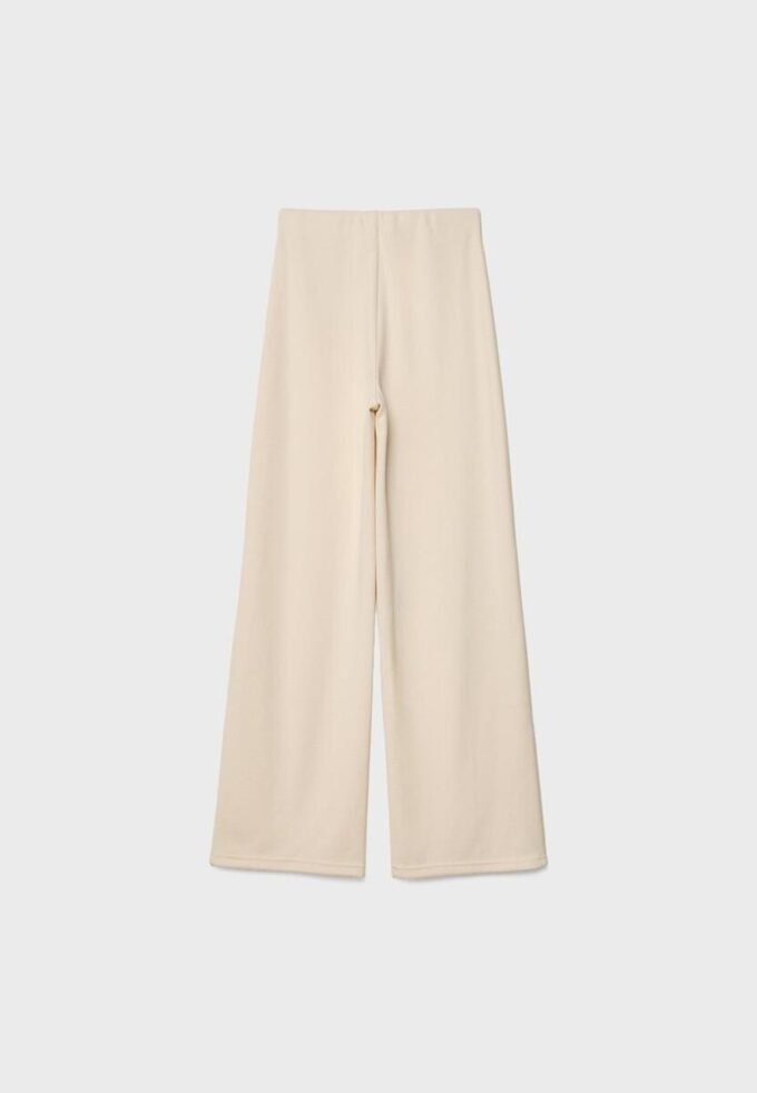 Gebreide broek met naaddetails Gebreide broek met naaddetails
