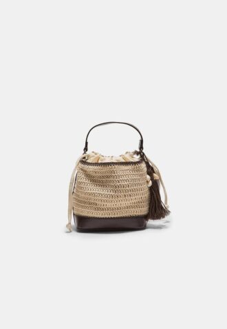 Gecombineerde gehaakte bucket bag