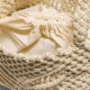 Gehaakte shopper met metallic draad Gehaakte shopper met metallic draad
