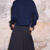 Geknoopt vest met kabelpatroon Geknoopt vest met kabelpatroon