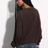 Geknoopt vest met kabelpatroon Geknoopt vest met kabelpatroon