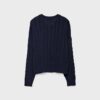 Geknoopt vest met kabelpatroon Geknoopt vest met kabelpatroon