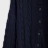 Geknoopt vest met kabelpatroon Geknoopt vest met kabelpatroon