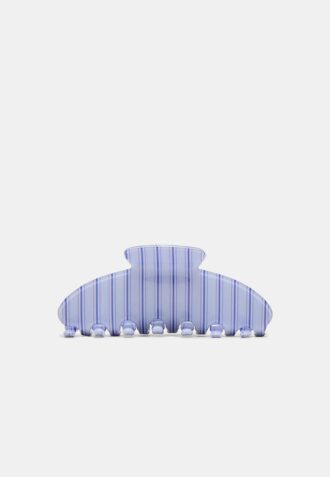 Gestreepte bontclip
