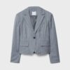 Gestreepte cropped blazer