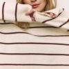 Gestreepte cropped gebreide trui Gestreepte cropped gebreide trui