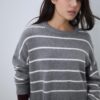 Gestreepte cropped gebreide trui Gestreepte cropped gebreide trui