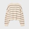 Gestreepte cropped gebreide trui Gestreepte cropped gebreide trui