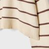 Gestreepte cropped gebreide trui Gestreepte cropped gebreide trui
