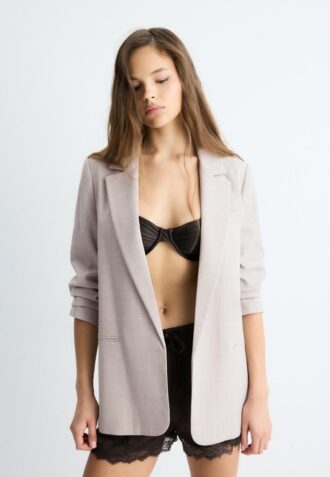 Gestreepte open blazer