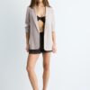 Gestreepte open blazer Gestreepte open blazer