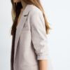 Gestreepte open blazer Gestreepte open blazer