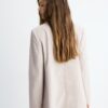 Gestreepte open blazer Gestreepte open blazer
