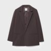 Gestreepte open blazer Gestreepte open blazer