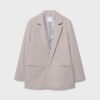 Gestreepte open blazer Gestreepte open blazer