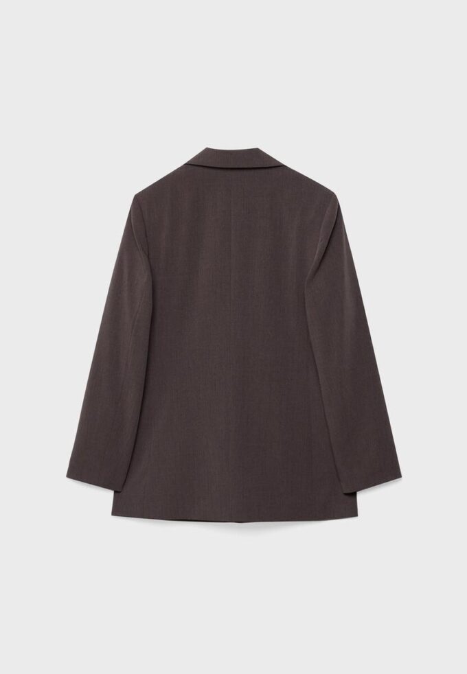 Gestreepte open blazer Gestreepte open blazer