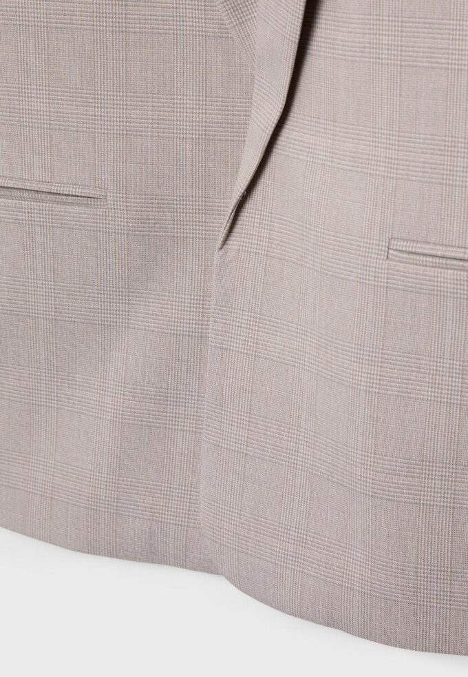 Gestreepte open blazer Gestreepte open blazer