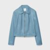Getailleerd jasje met leerlook